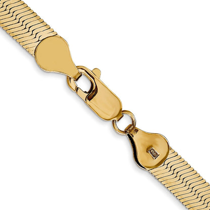 24-inch 14k Yellow Gold Silky Herringbone Chain