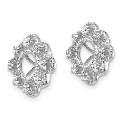 14k Gold Lab Grown Diamond Earring Jacket