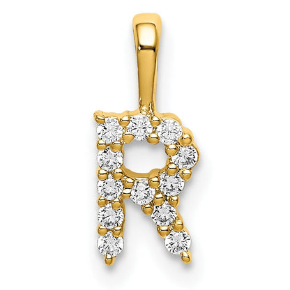 Natural Diamond Initial Pave Pendants