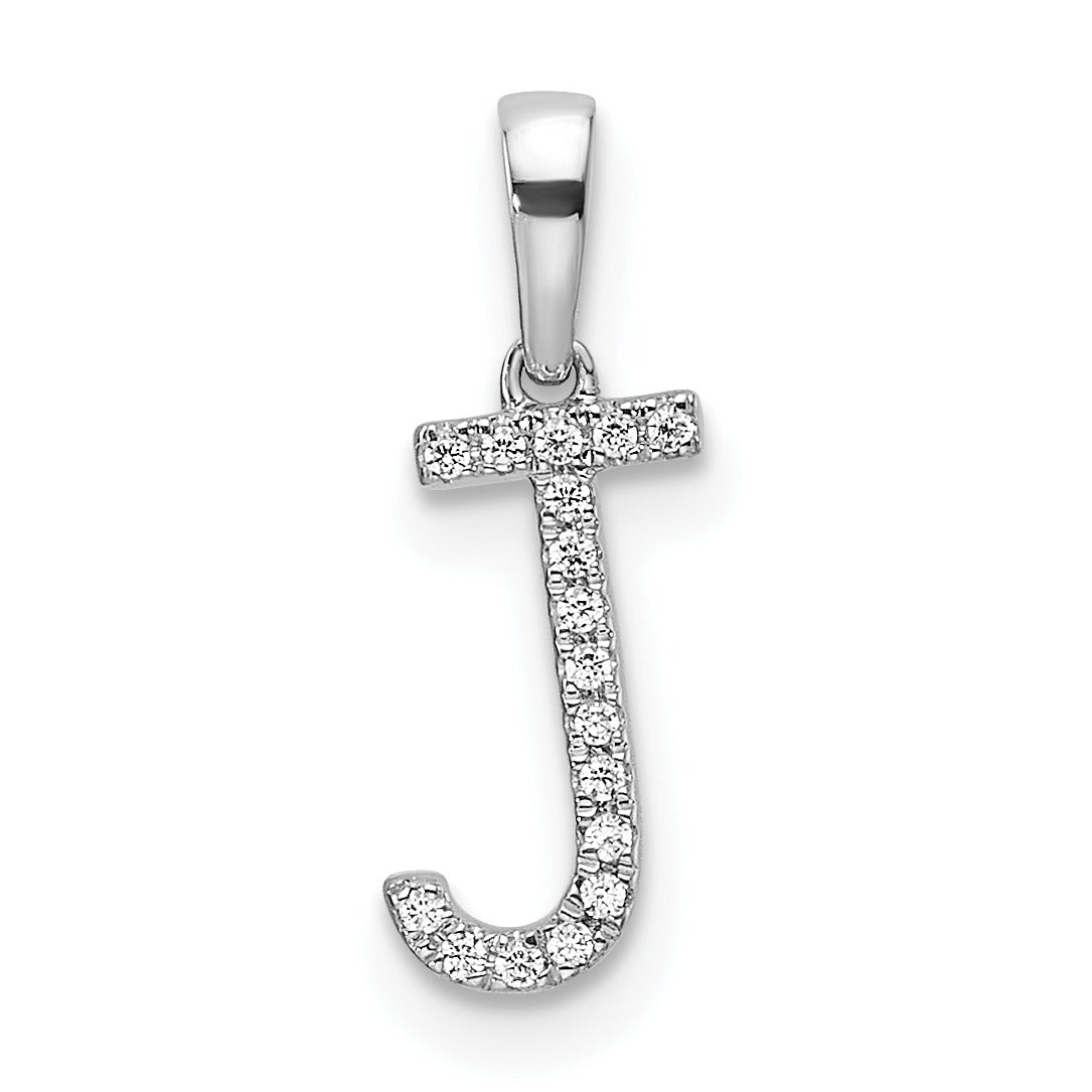 Diamond Initials 14k Gold Pendants
