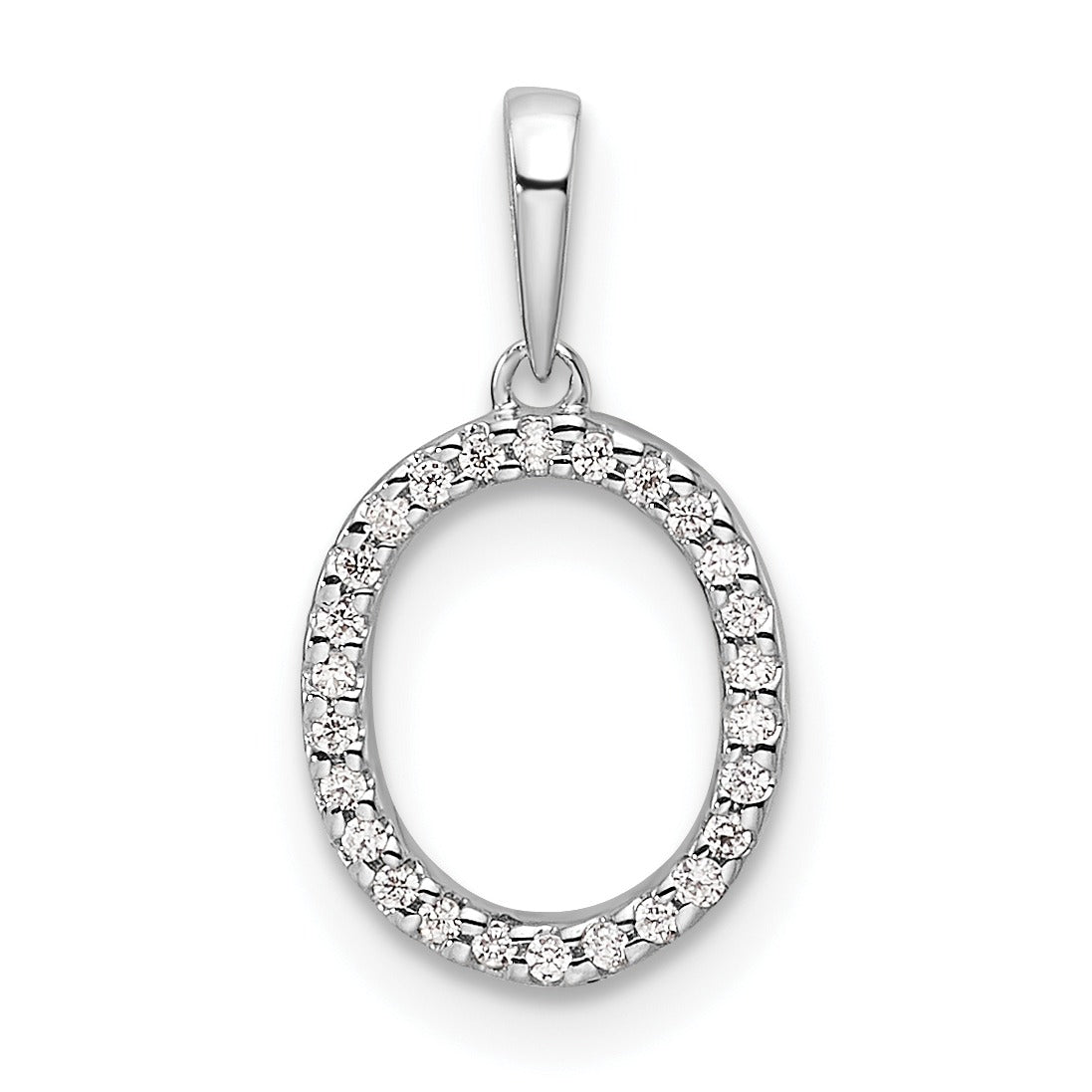 Diamond Initials 14k Gold Pendants