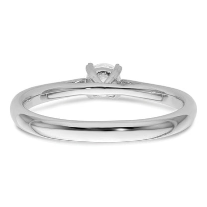 14K Gold Lab Grown Round Diamond Solitaire Ring