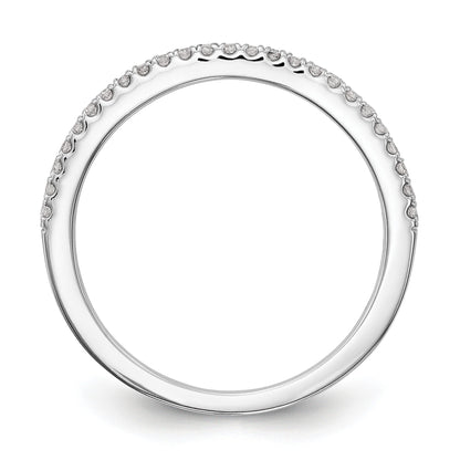 14k White Gold Lab Grown Diamond Set of Two Eternity Wedding Band 0.25 Ct