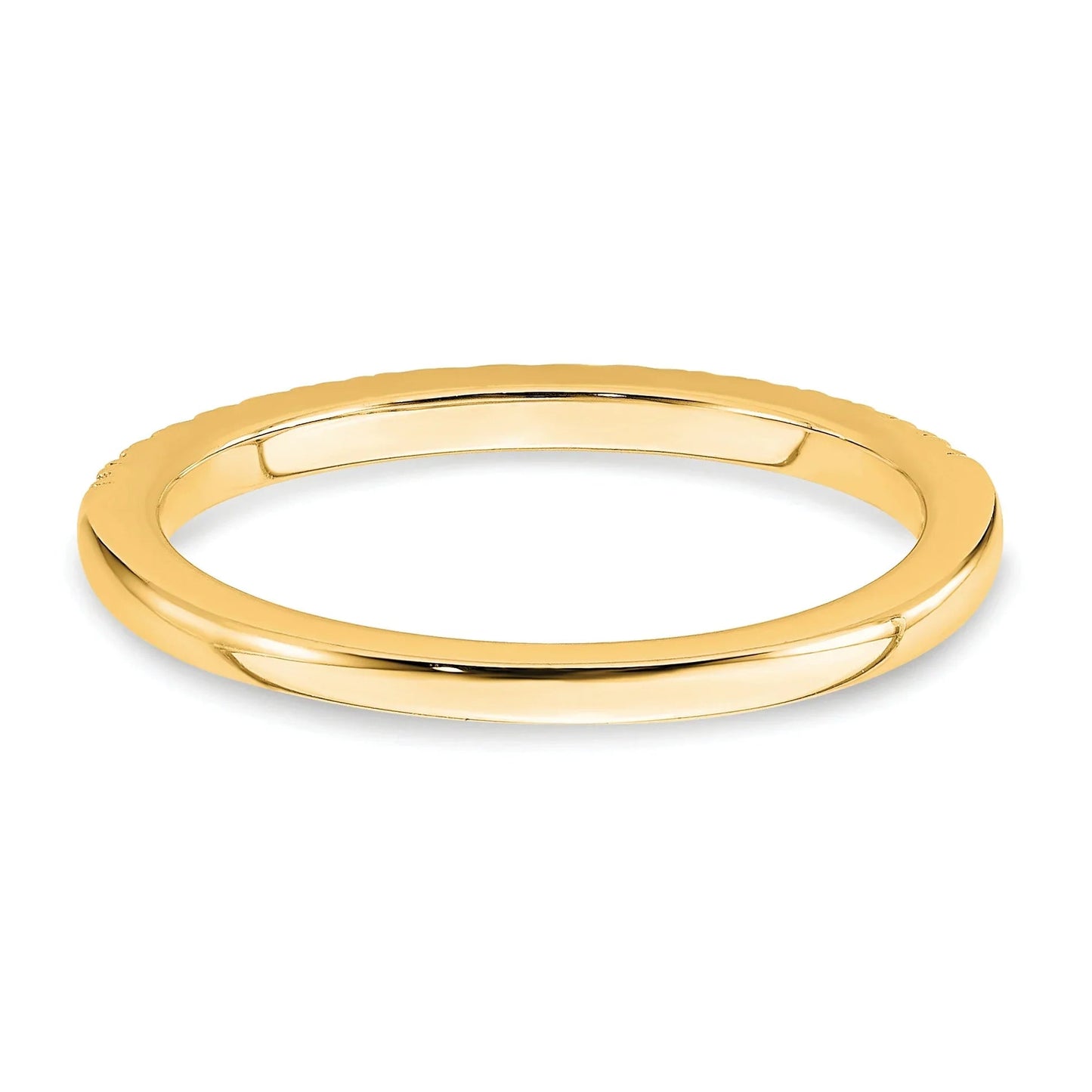 14k Gold Lab Grown Diamond Wedding Band Eternity Ring
