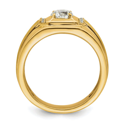 10k Gold 7/8 ct Lab Grown Diamond Men's Band Ring