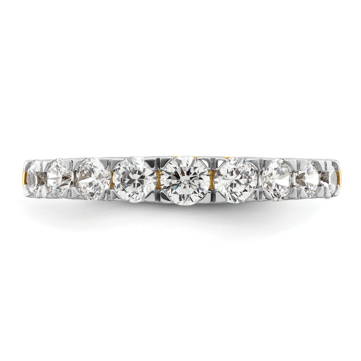 IGI Certified 1 Ct Round Lab Grown Diamond Prong 14K Yellow Gold Fashion Enhancer Ring