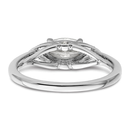 Lab Grown Diamond East-West Marquise Semi Mount Engagement Ring 1 Ct