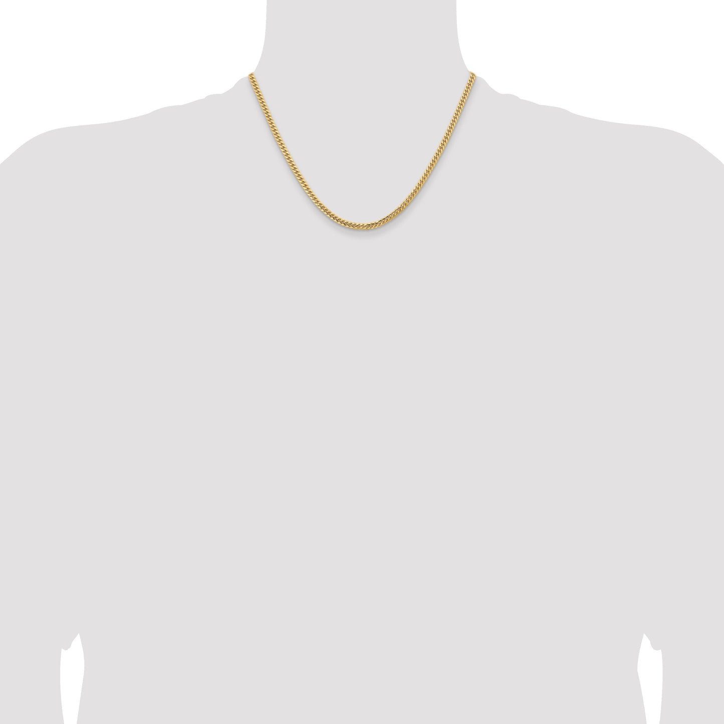 10k Gold Cuban Chain Necklace 18 inch