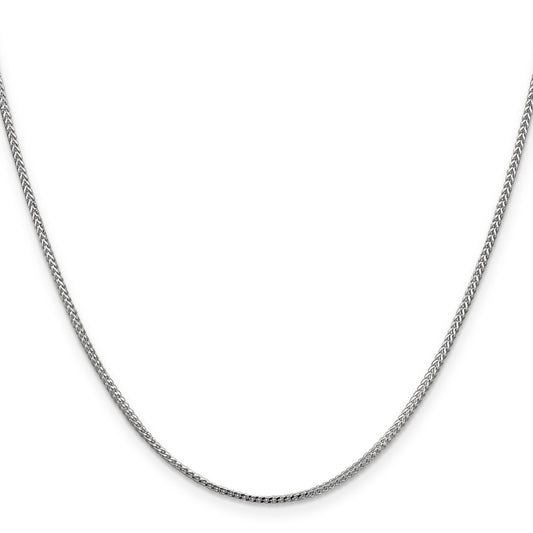 20-inch 14K White Gold Franco Chain