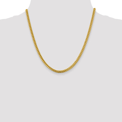20 inch Miami Cuban Unisex Chain Necklace 14k Gold