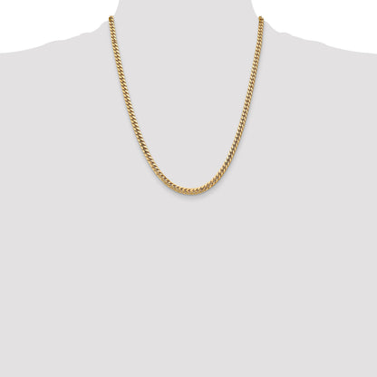 14k Gold Miami Cuban Chain Necklace 22 inch