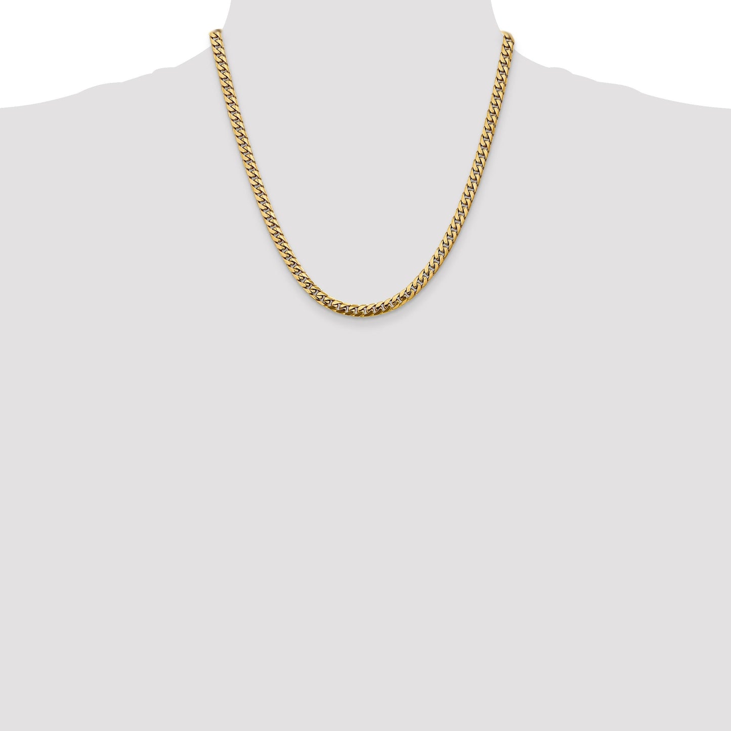 Cuban 20 inch Chain Necklace 14k Gold