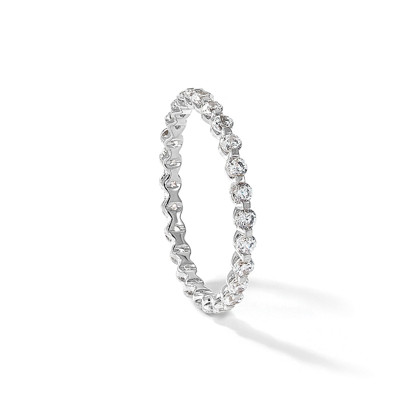 14k Gold Lab Grown Diamond Eternity Band Ring