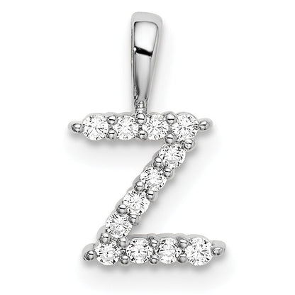 Natural Diamond Initial Pave Pendants