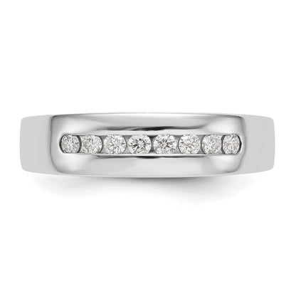 14K Gold 8-Stone 1/2 ct Diamond Men's Channel Band Ring
