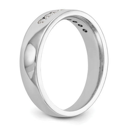 14K Gold 8-Stone 1/2 ct Diamond Men's Channel Band Ring