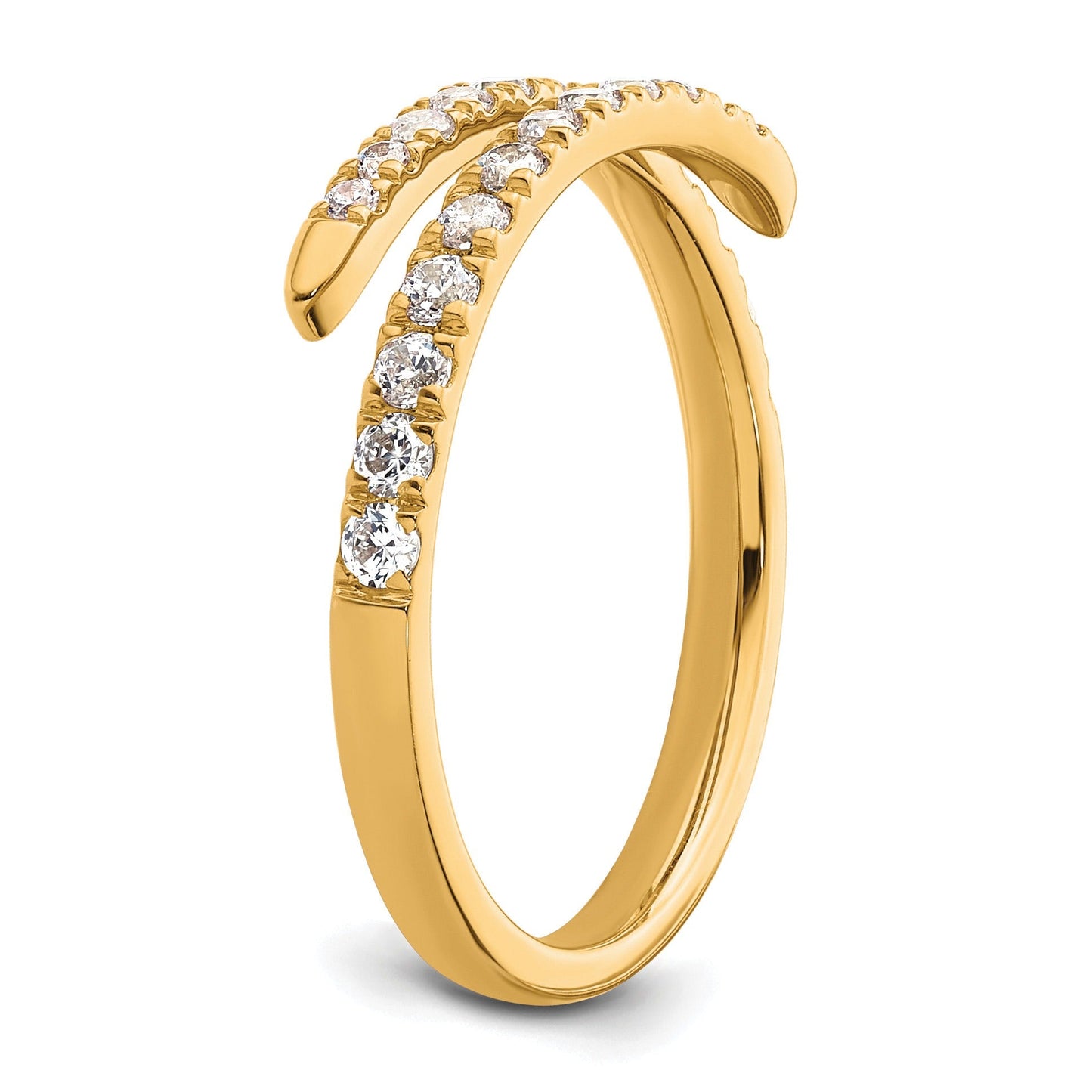 14k Gold Lab Grown Diamond Fashion Pave Bands