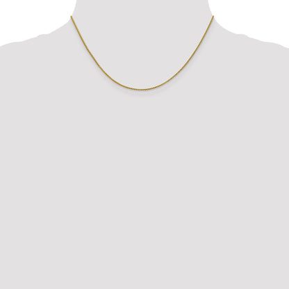 14K 1 mm Diamond Cut Open Franco Chain