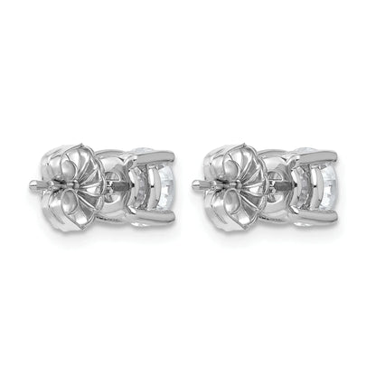 14K Gold Lab Grown Round Diamond Stud Earrings
