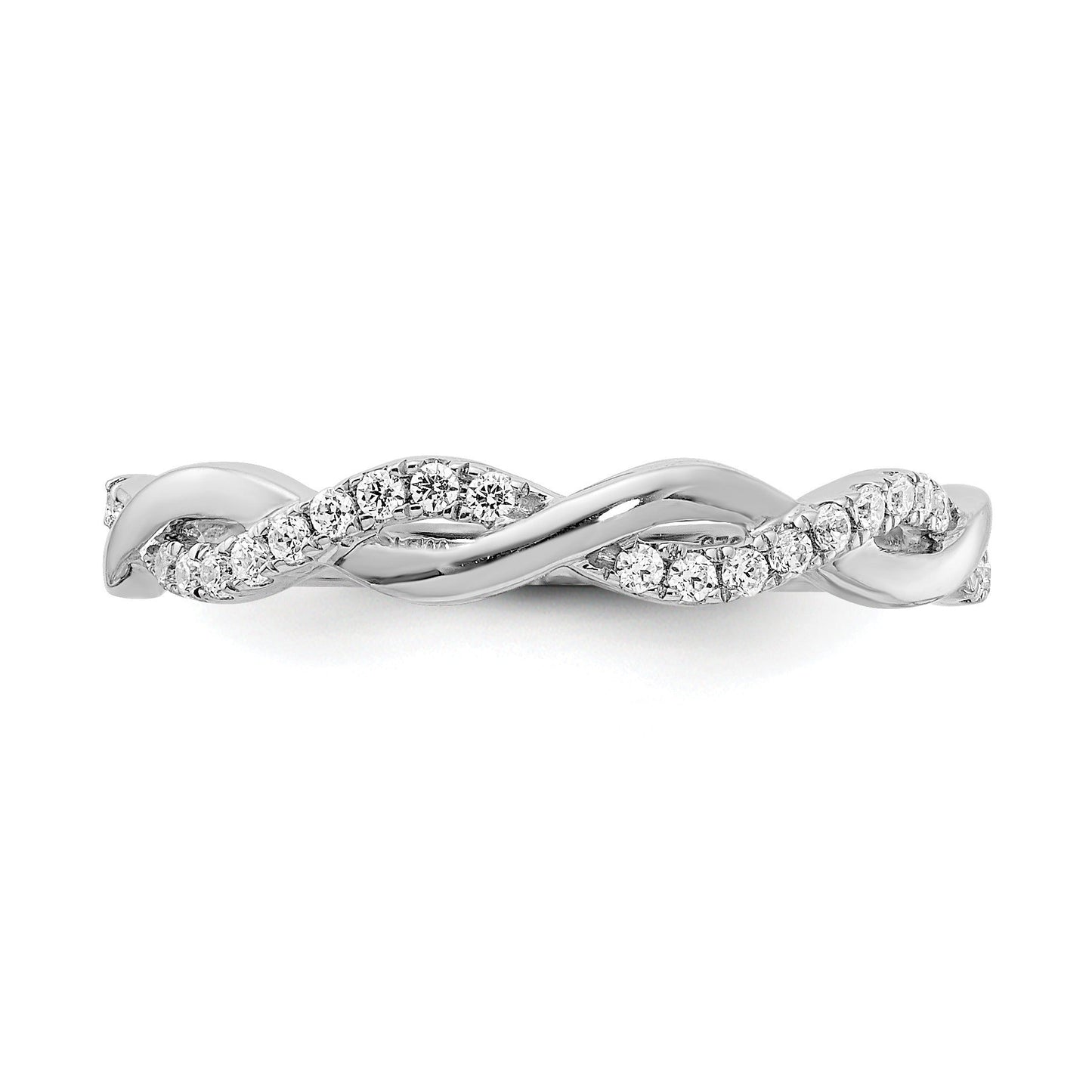 Lab Grown Diamond Twist Wedding Band 1/8 ct
