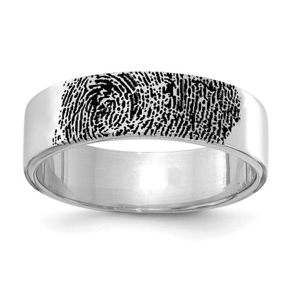 Gold Fingerprint Band
