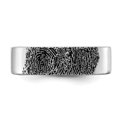 Gold Fingerprint Band