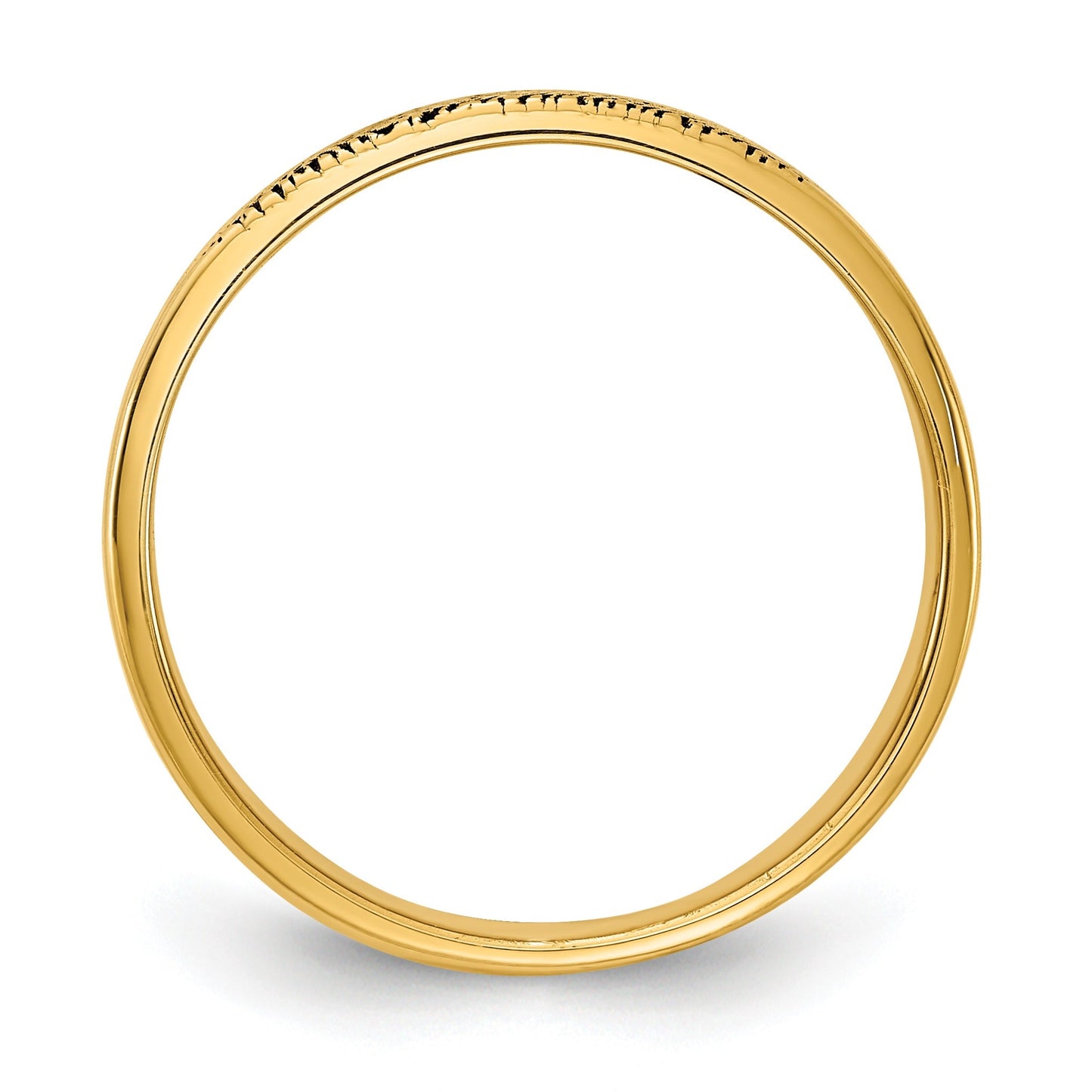 Gold Fingerprint Band