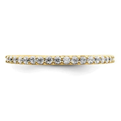 14k Gold Lab Grown Diamond Wedding Band 0.25 Ct