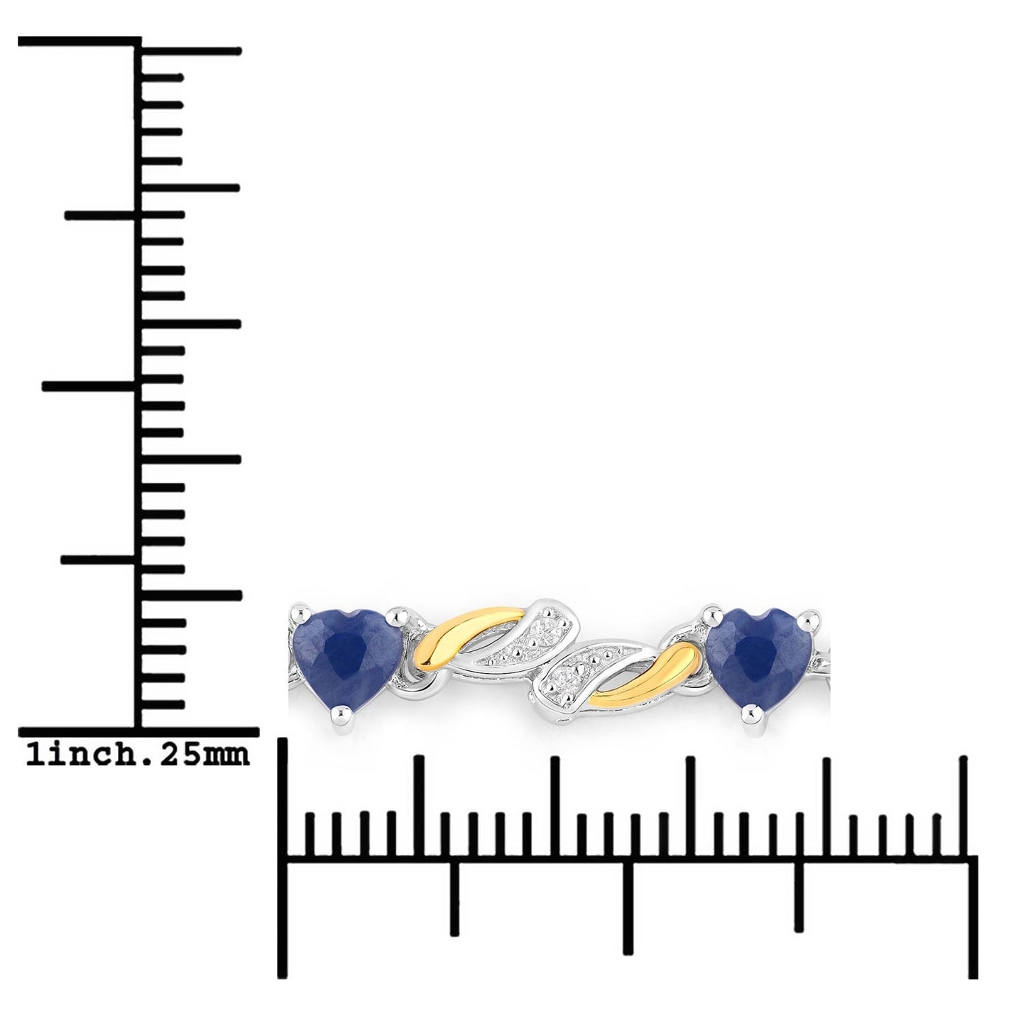 1.09 Ct Heart Blue Sapphire Prong Silver Bolo Adjustable Bracelet