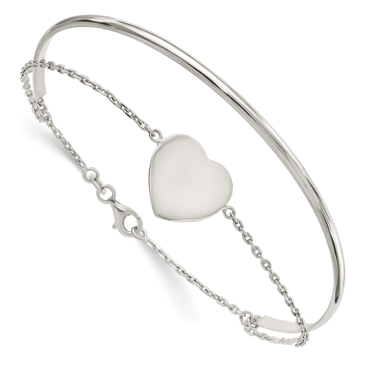 Sterling Silver Heart Bracelet