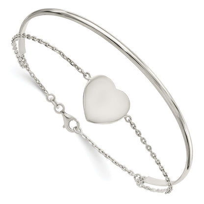 Sterling Silver Heart Bracelet