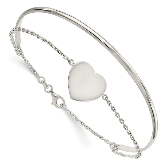 Sterling Silver Heart Bracelet
