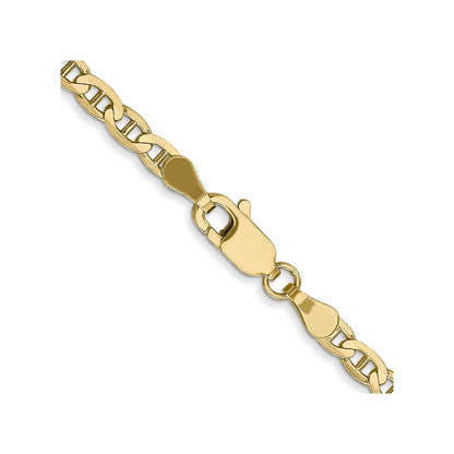 18 inch Gold Concave Anchor 3 mm Chain
