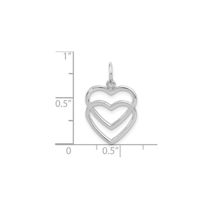 Double Heart Gold Pendant