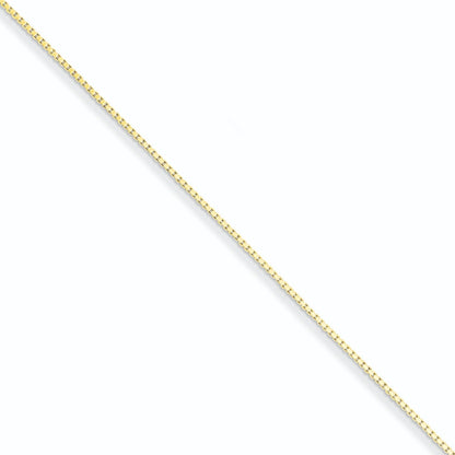 0.9mm Gold-plated Sterling Silver Box Chain 18 inch
