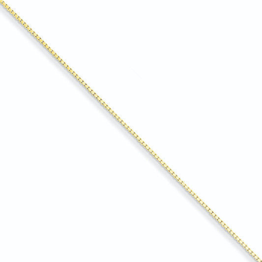 0.9mm Gold-plated Sterling Silver Box Chain 18 inch
