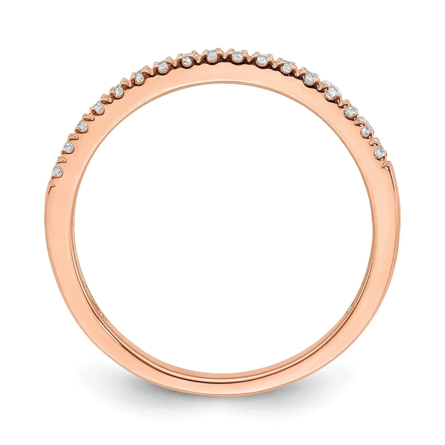 14K Gold Lab Grown Diamond Wedding Ring 0.16 Ct