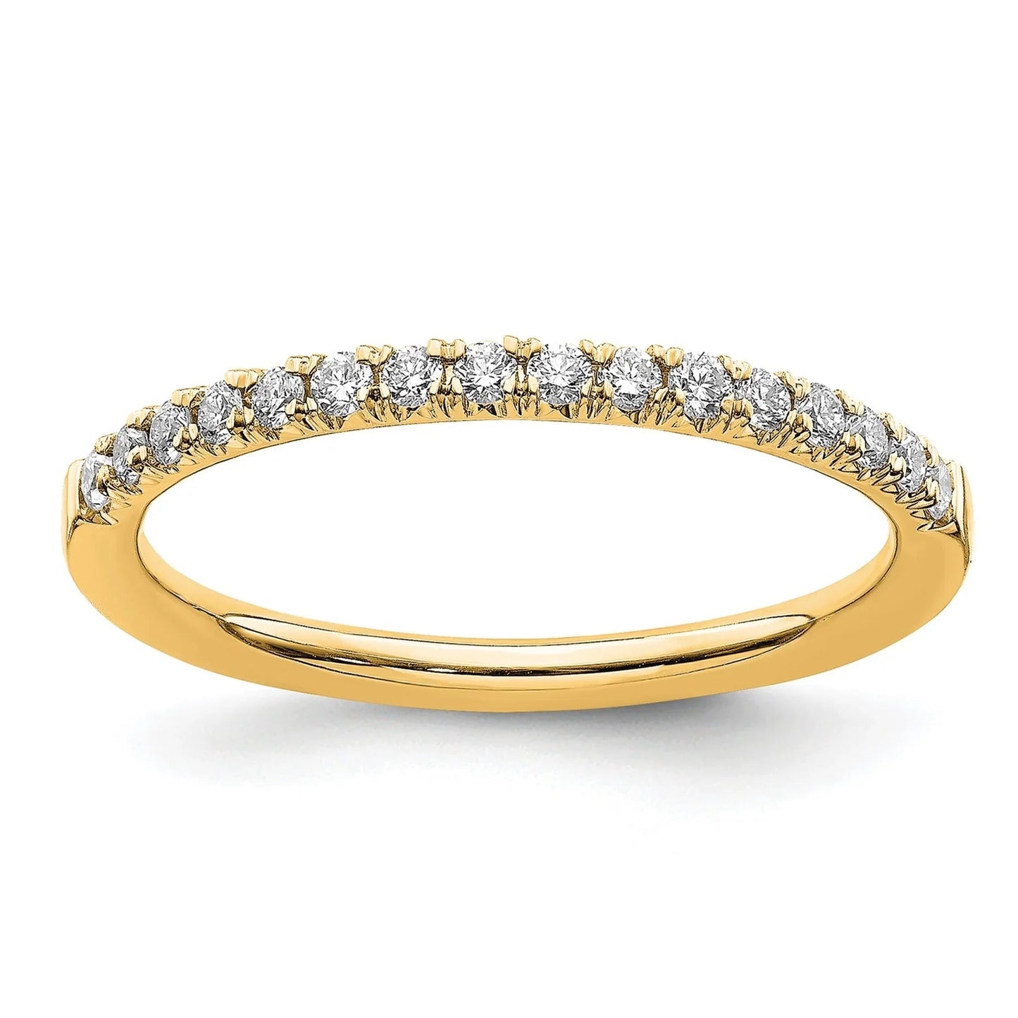 14K Gold Lab Grown Diamond Eternity Wedding Bands