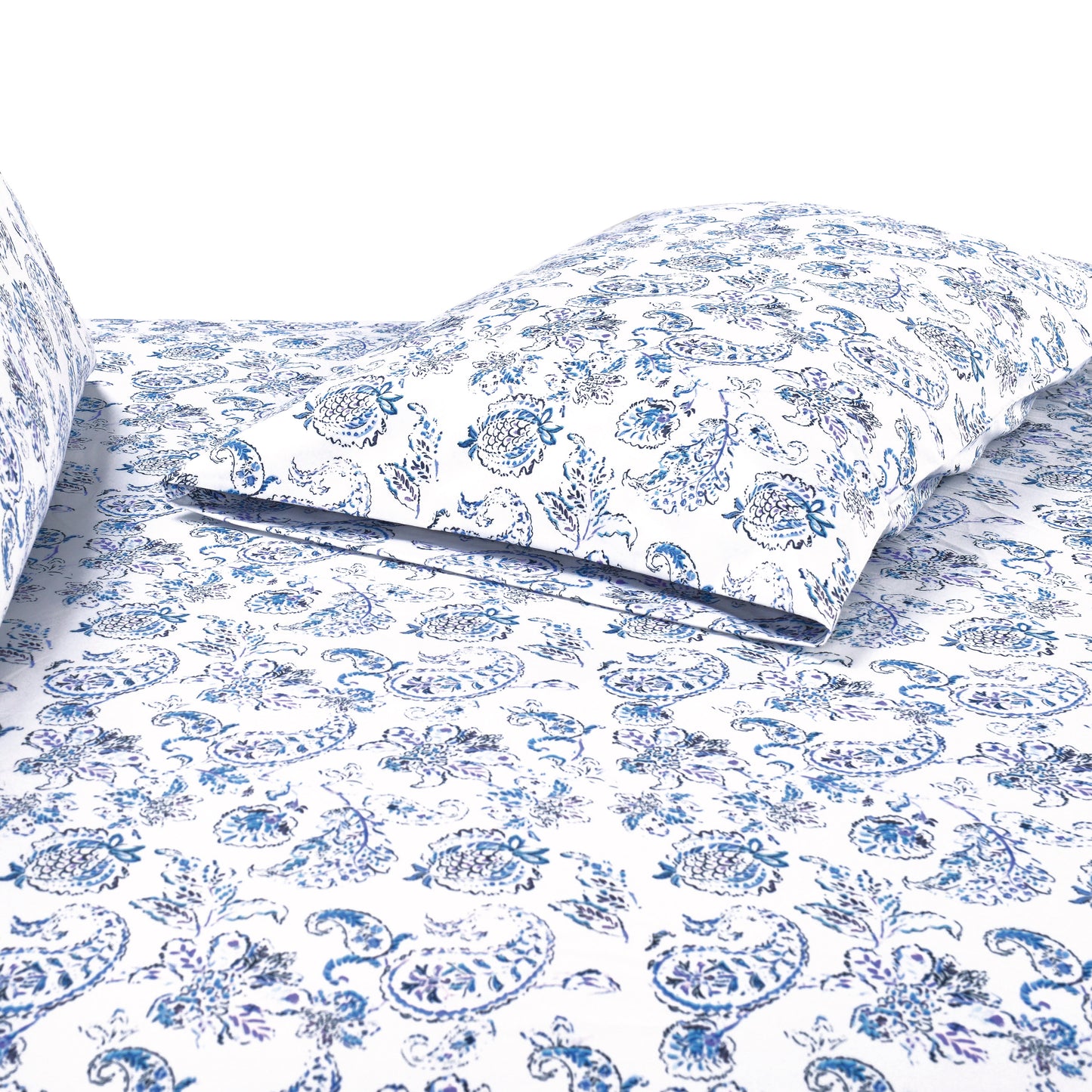 Elegant Comfort 6-Piece Paisley Printed Pattern - Soft as a Hotel Premium Quality Sheet Set