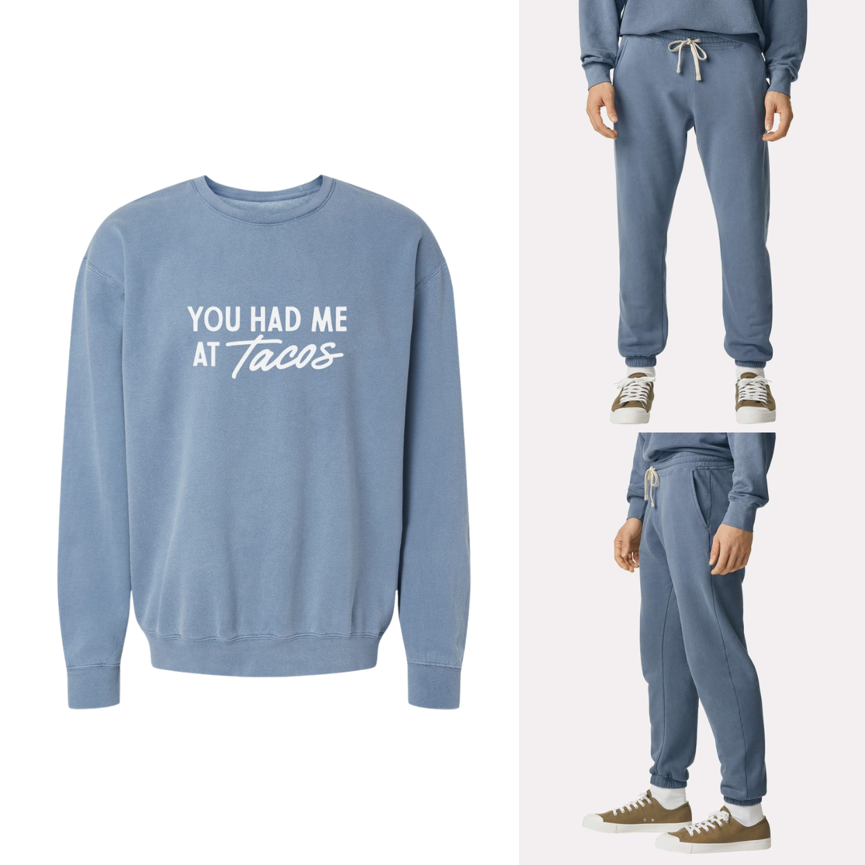 Frankie Jean You Had Me At Tacos Washed Sweatshirt