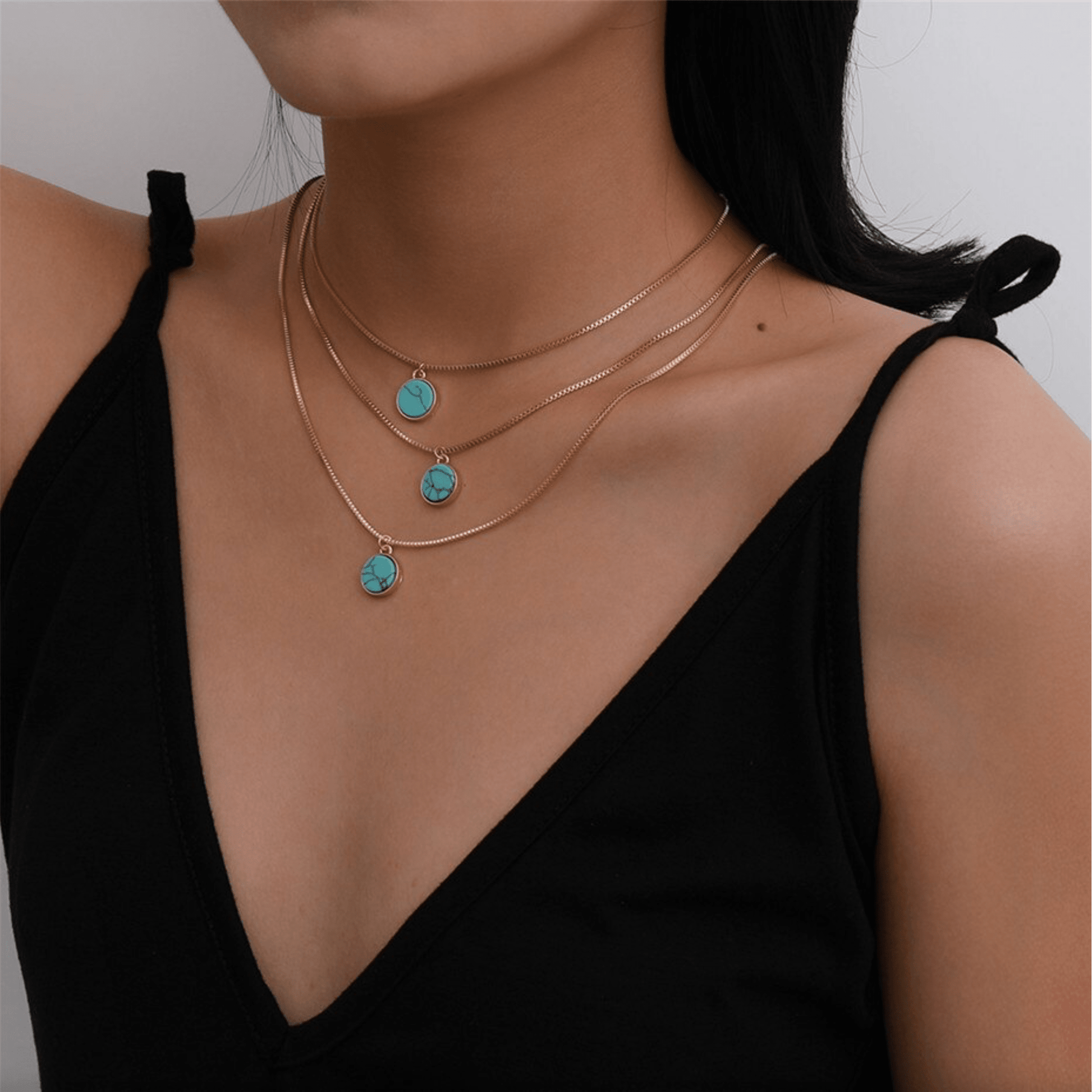 Turquoise / Gold-