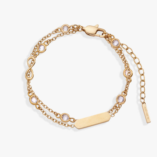 Infinity Chain Double Strand Bracelet
