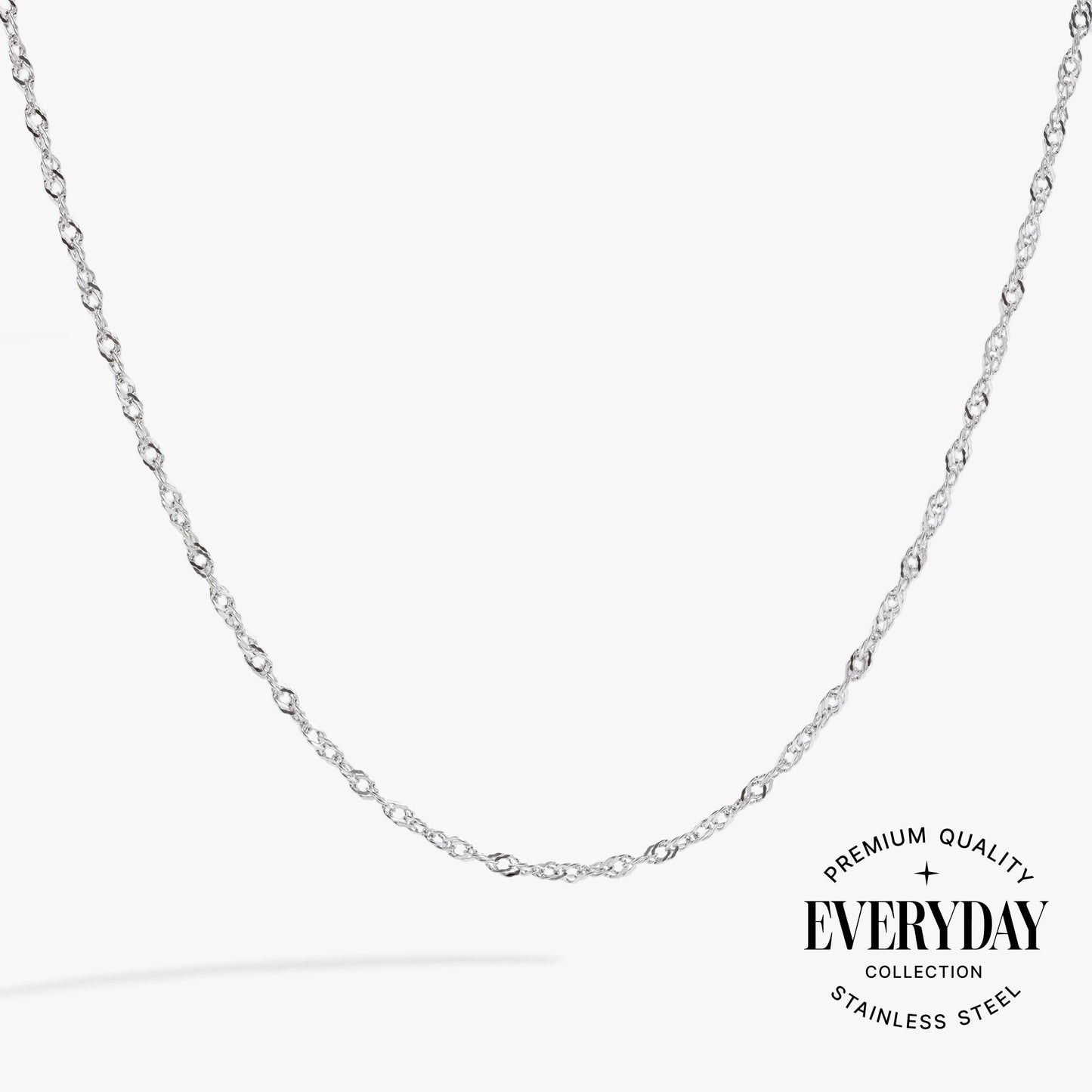 Singapore Chain Charm & Layering Necklace