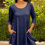 Solid Navy Blue