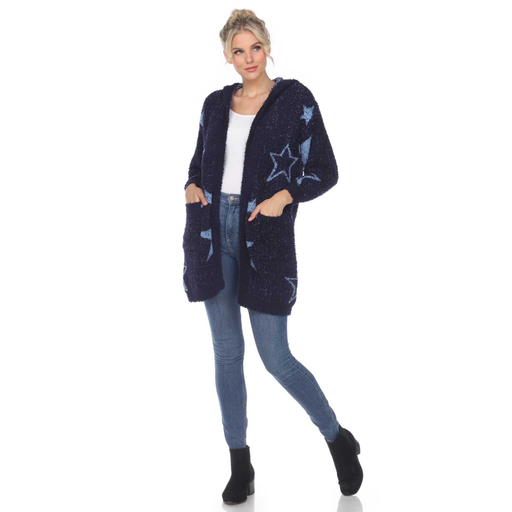 Navy Light Blue Stars-