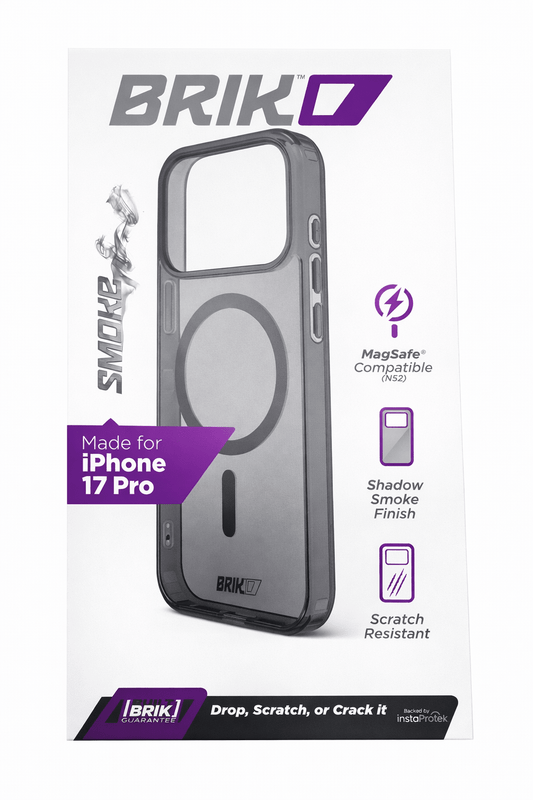 Brikd Case for Iphone 17 Pro (Only) - Smoke Clear