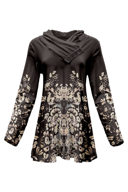 Champagne and Black Geometric-