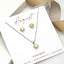 Silver Peridot - August