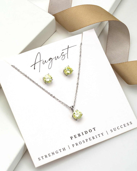 Silver Peridot - August-