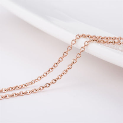 Rose Goldtone Frosted Fox Pendant Necklace